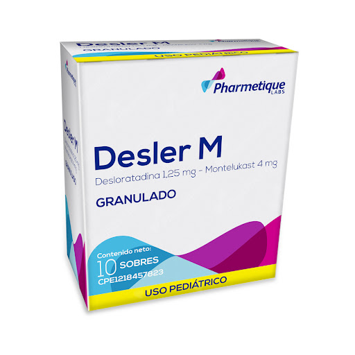 DESLER M DESLORATADINA MONTELUKAST 1.25-4MG SOBRES X 10